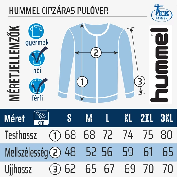Hummel cipzáras pulóver