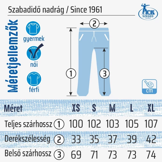 Női szabadidő nadrág, Since 1961