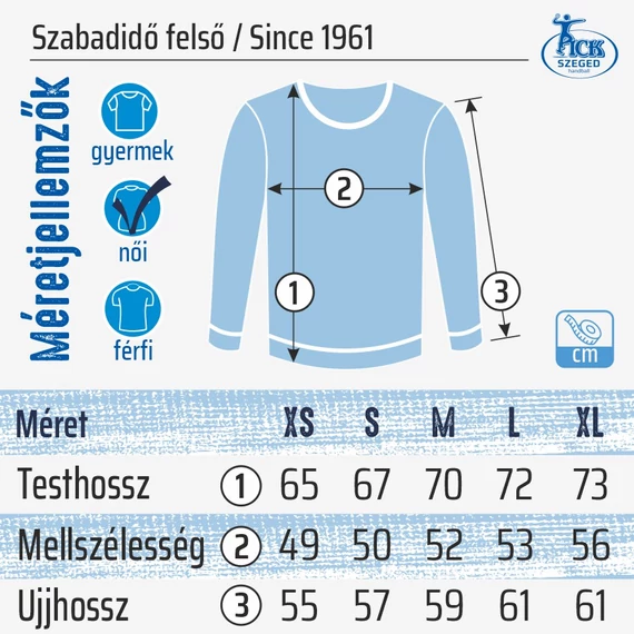 Női szabadidő felső, Since 1961